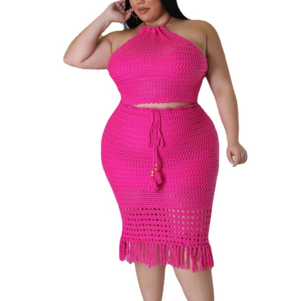 Sassy knit Skirt Set